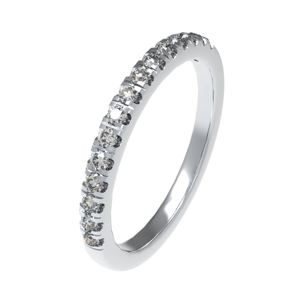 Timeless Brilliance Lab-Grown Diamond Half Eternity Band
