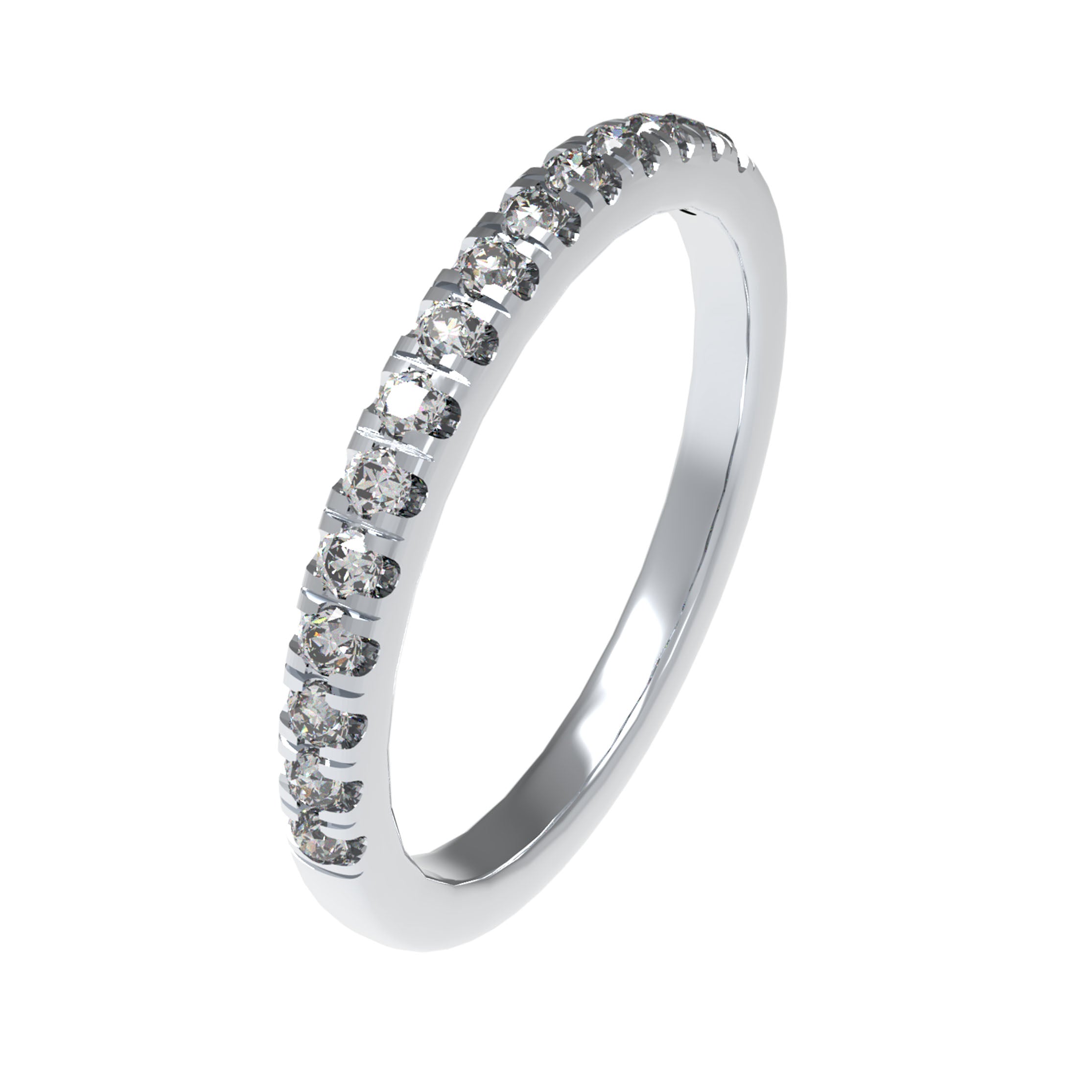 Timeless Brilliance Lab-Grown Diamond Half Eternity Band