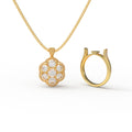 Bloom in Motion Lab-Grown Diamond Convertible Flower Ring & Pendant in 10K/14K Gold