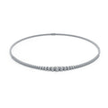 8CT/10CT Graduated Lab-Grown Diamond Tennis Necklace in White Gold or Platinum – 16 Inch