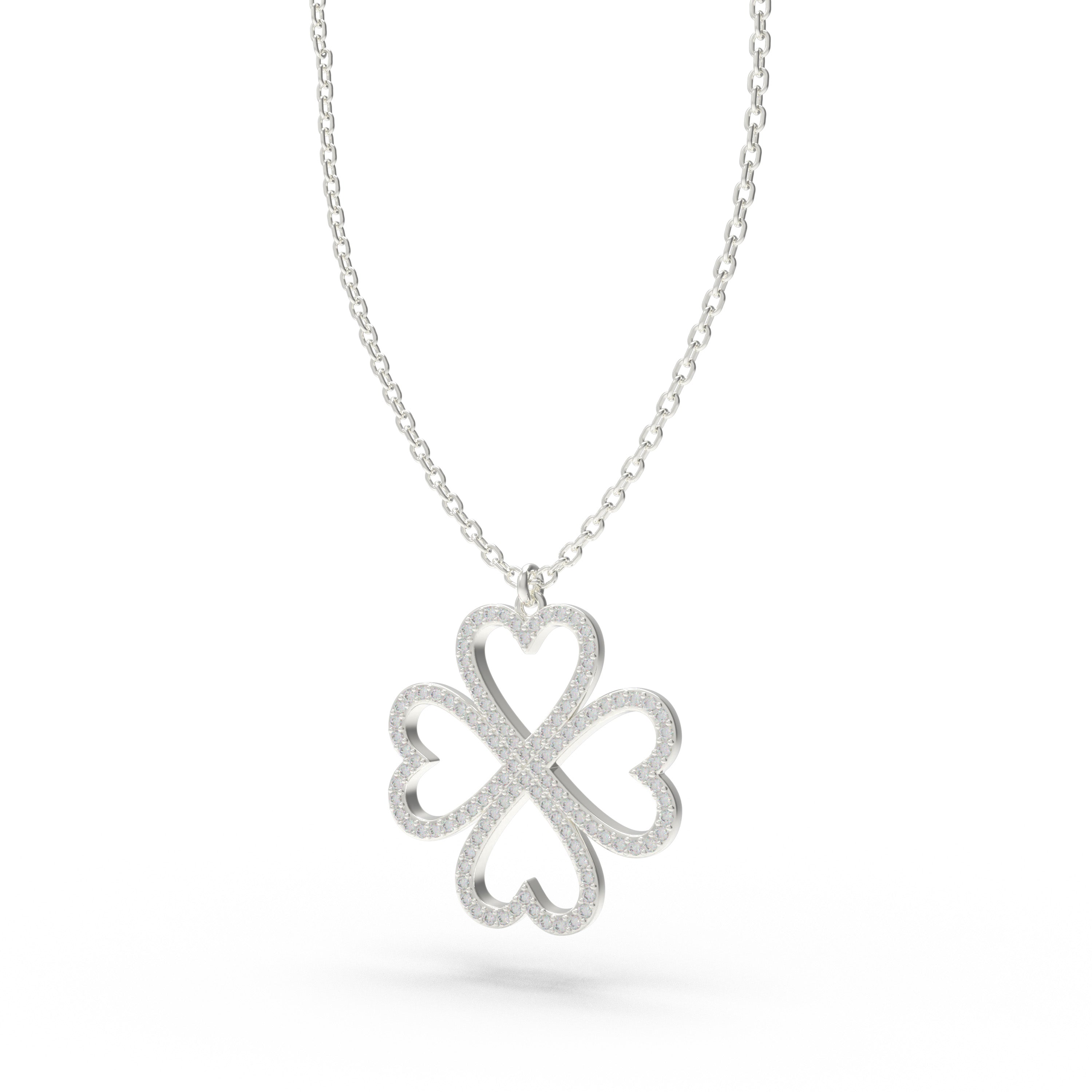 925 Sterling Silver Heart Pendant Necklace, 0.5CT Lab Grown Moissanite Dainty Jewelry Gift for Women, Sister, Lover, Anniversary Holiday