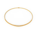 8CT/10CT Graduated Lab-Grown Diamond Tennis Necklace in 10K/14K Yellow Gold – 16 Inch