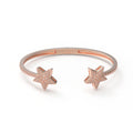 Twin Stars 128-Diamond Open Cuff Bracelet in 10K/14K Rose Gold