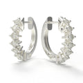 Everyday Orbit 1 CTW Moissanite Huggie Hoop Earrings