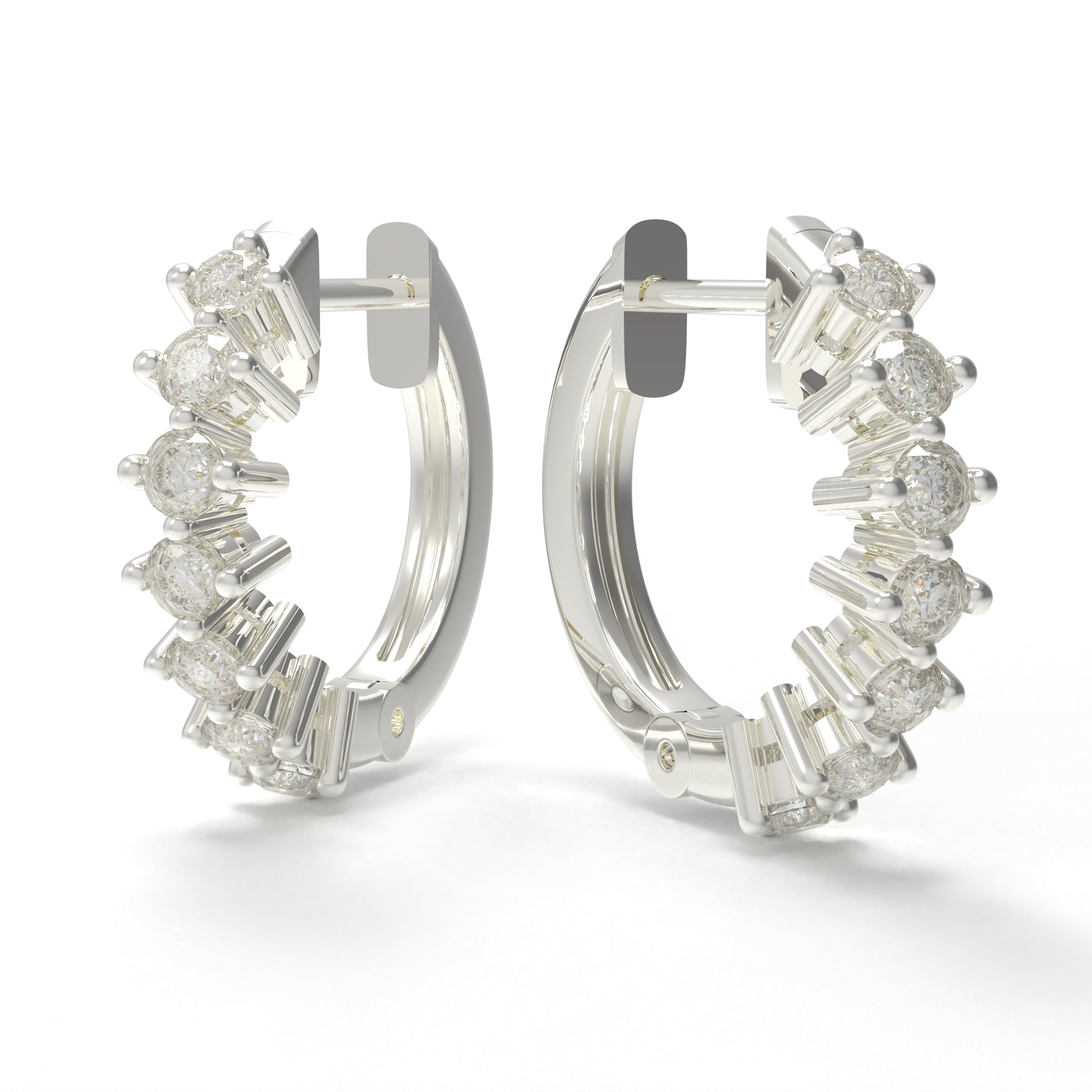 925 Sterling Silver Moissanite Earrings, 1CT Diamond-like Sparkle Gift Earrings