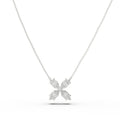 Serene Bloom Marquise Lab-Grown Diamond Clover Necklace â€?1.35 CTW