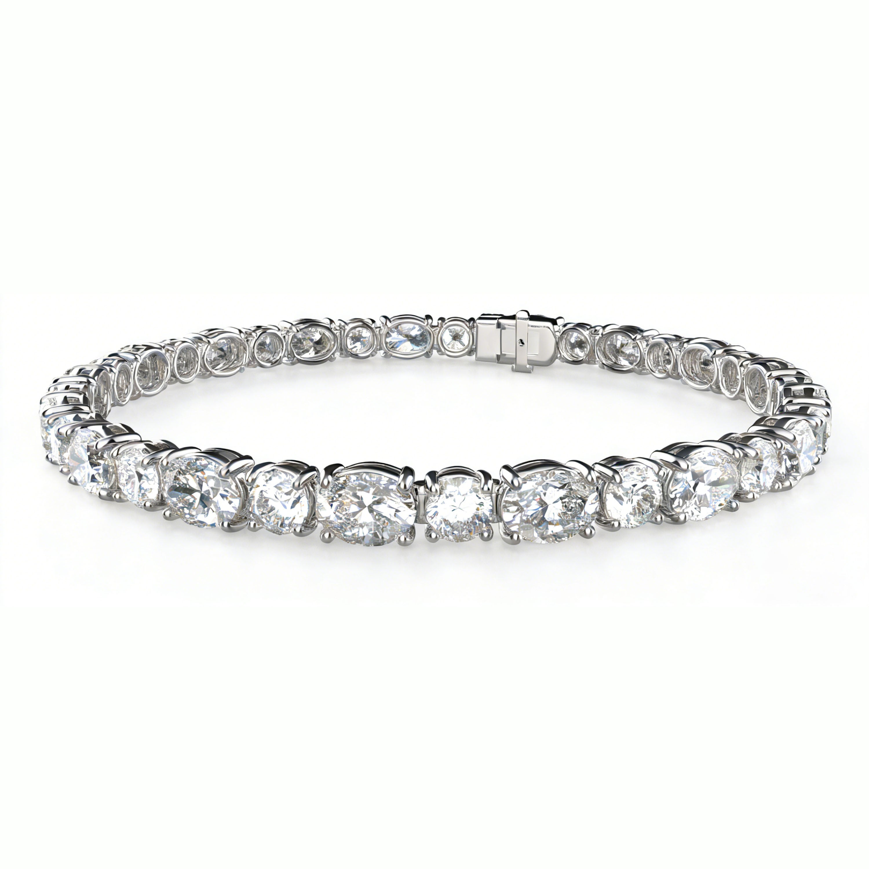 ELVORIQUE 4–10 CTW Lab-Grown Diamond Tennis Bracelet