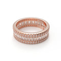Rose Eternal Colonnade 3CT Three-Row Lab-Grown Diamond Eternity Ring