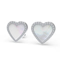 Lumina Heart Mother-of-Pearl Stud Earrings