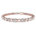 ELVORIQUE 4–10 CTW Lab-Grown Diamond Tennis Bracelet in Rose Gold