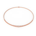 8CT/10CT Graduated Lab-Grown Diamond Tennis Necklace in 10K/14K Rose Gold – 16 Inch