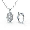 Cascade of Light 3CT Lab-Grown Diamond Convertible Ring & Pendant Set