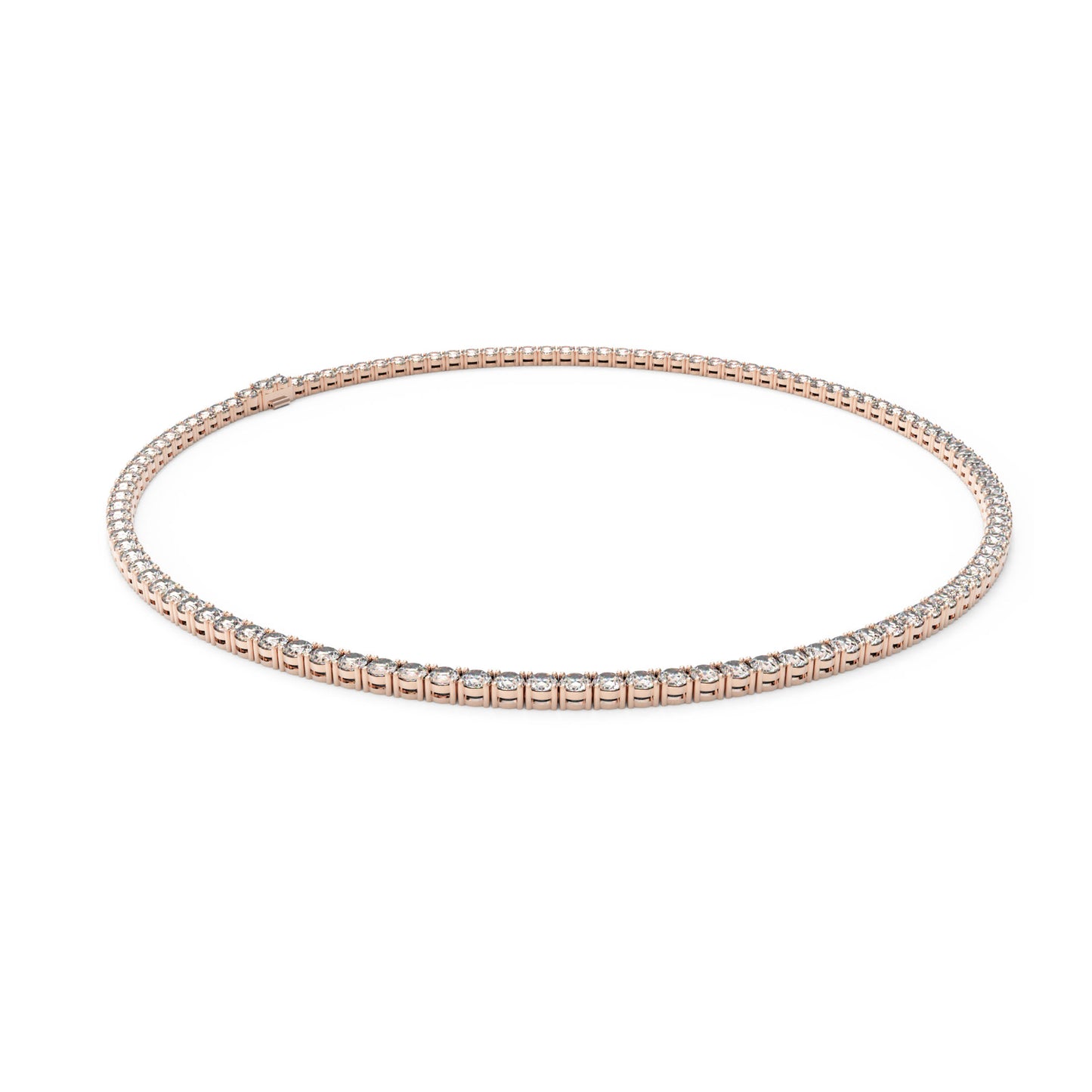 Classic Lab-Grown Diamond Tennis Necklace - Customize in 9K Gold | 13.7-24ct Diamonds