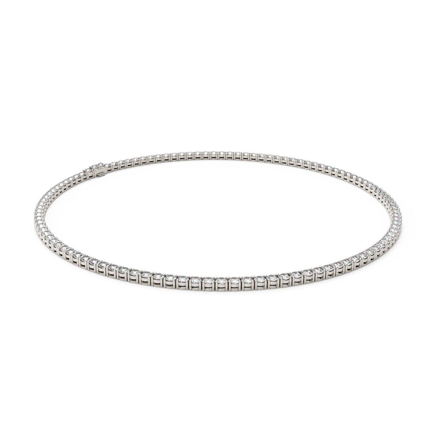 Classic Lab-Grown Diamond Tennis Necklace - Customize in 9K Gold | 13.7-24ct Diamonds