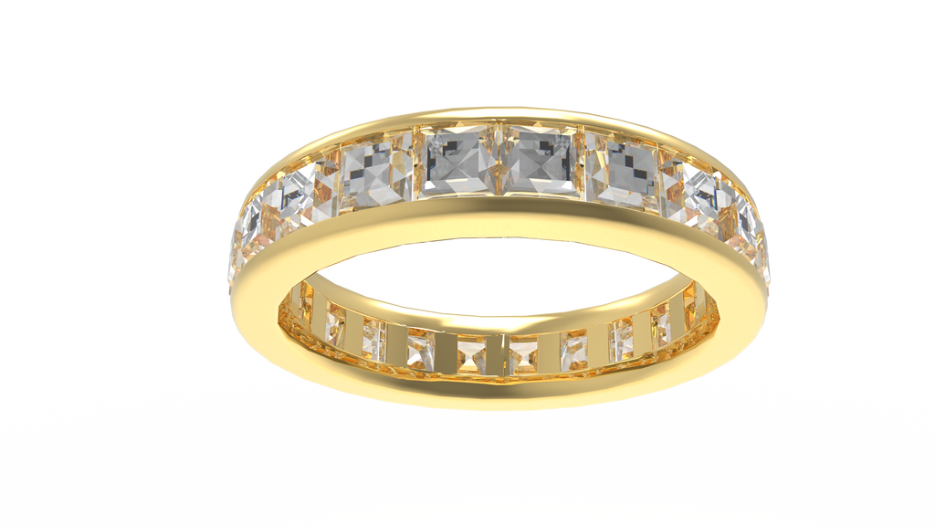 Eternal Geometry 3 CTW Princess-Cut Lab-Grown Diamond Eternity Ring