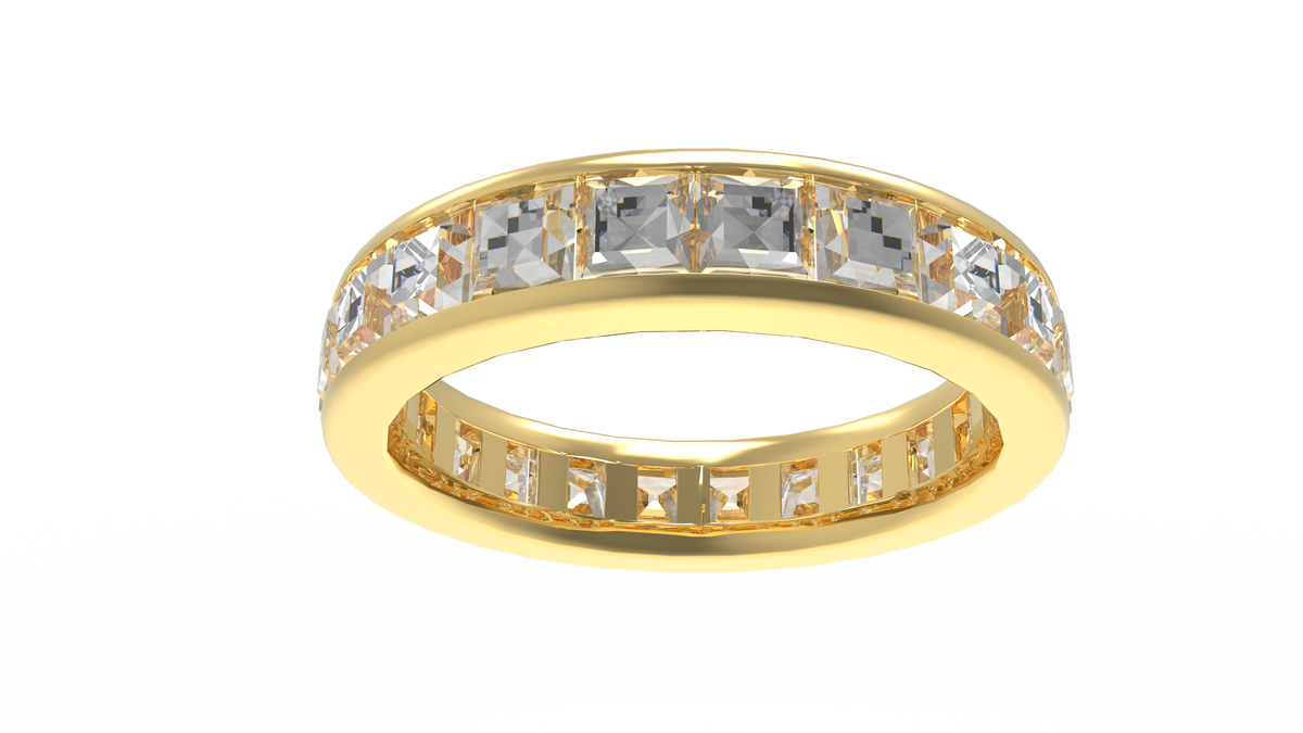 Eternal Geometry 3 CTW Princess-Cut Lab-Grown Diamond Eternity Ring