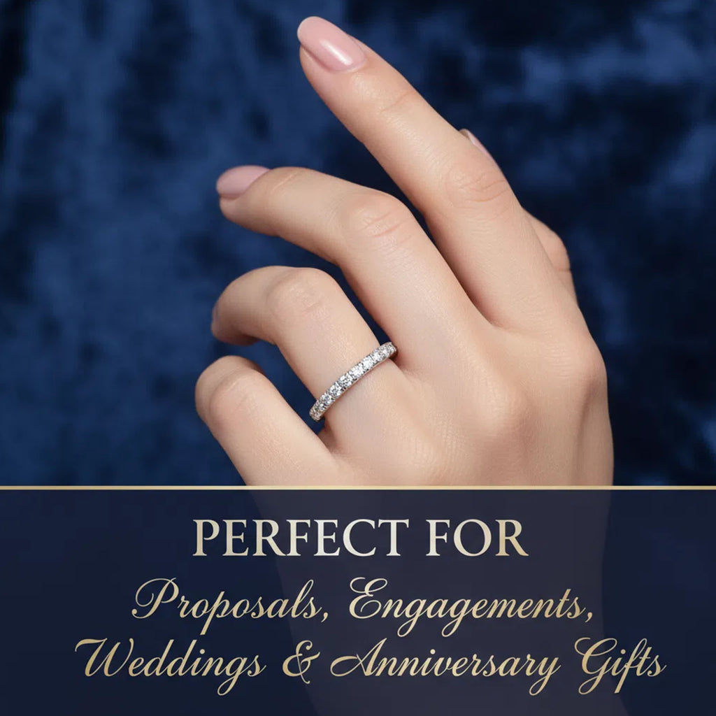 Timeless Brilliance Lab-Grown Diamond Half Eternity Band