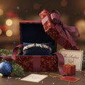 ELVORIQUE Marquise Blue Sapphire & Moissanite Bracelet in Yellow Gold