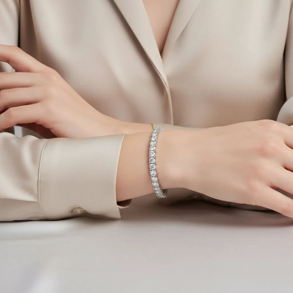ELVORIQUE 3–12 CTW Lab-Grown Diamond Tennis Bracelet