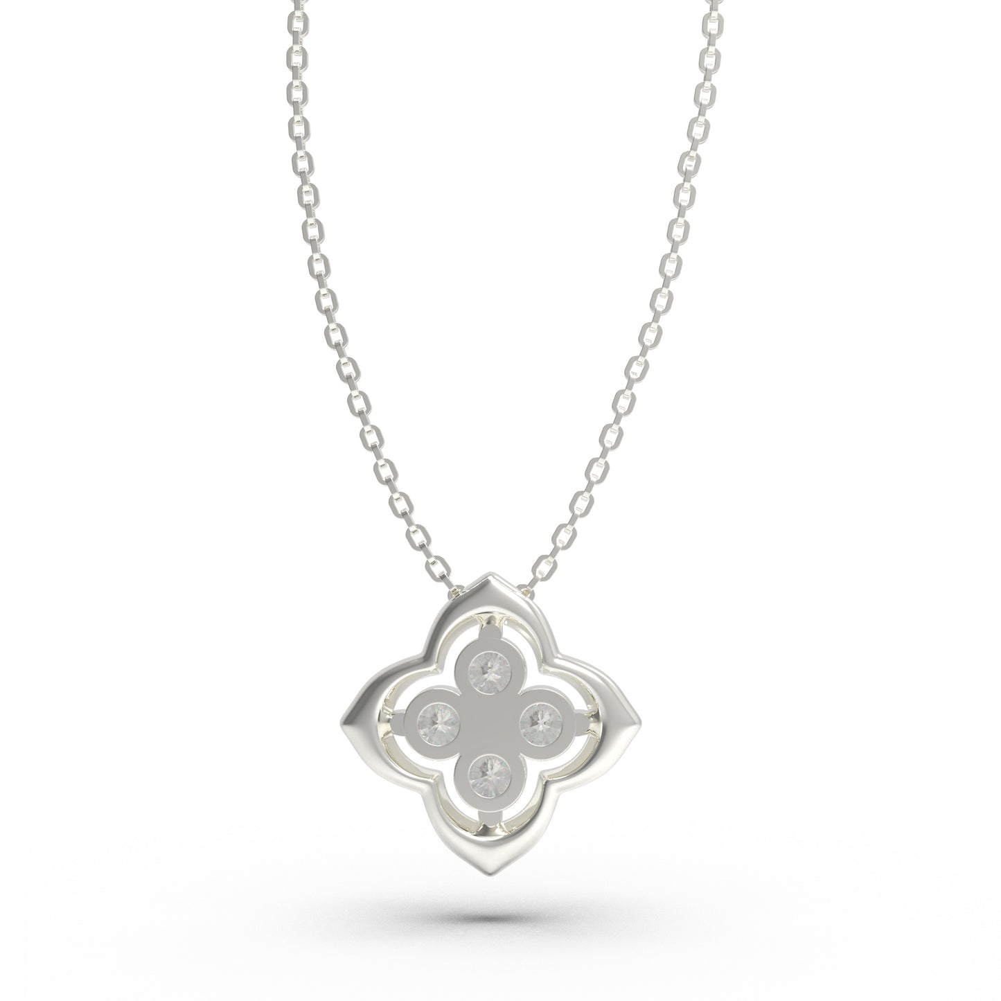 Women's Sterling Silver Pendant Necklace, 0.4ct Lab-Grown Diamond, Song Dynasty Aesthetics Jewelry, Ideal Gift for Sister, Mother, Lover, Client