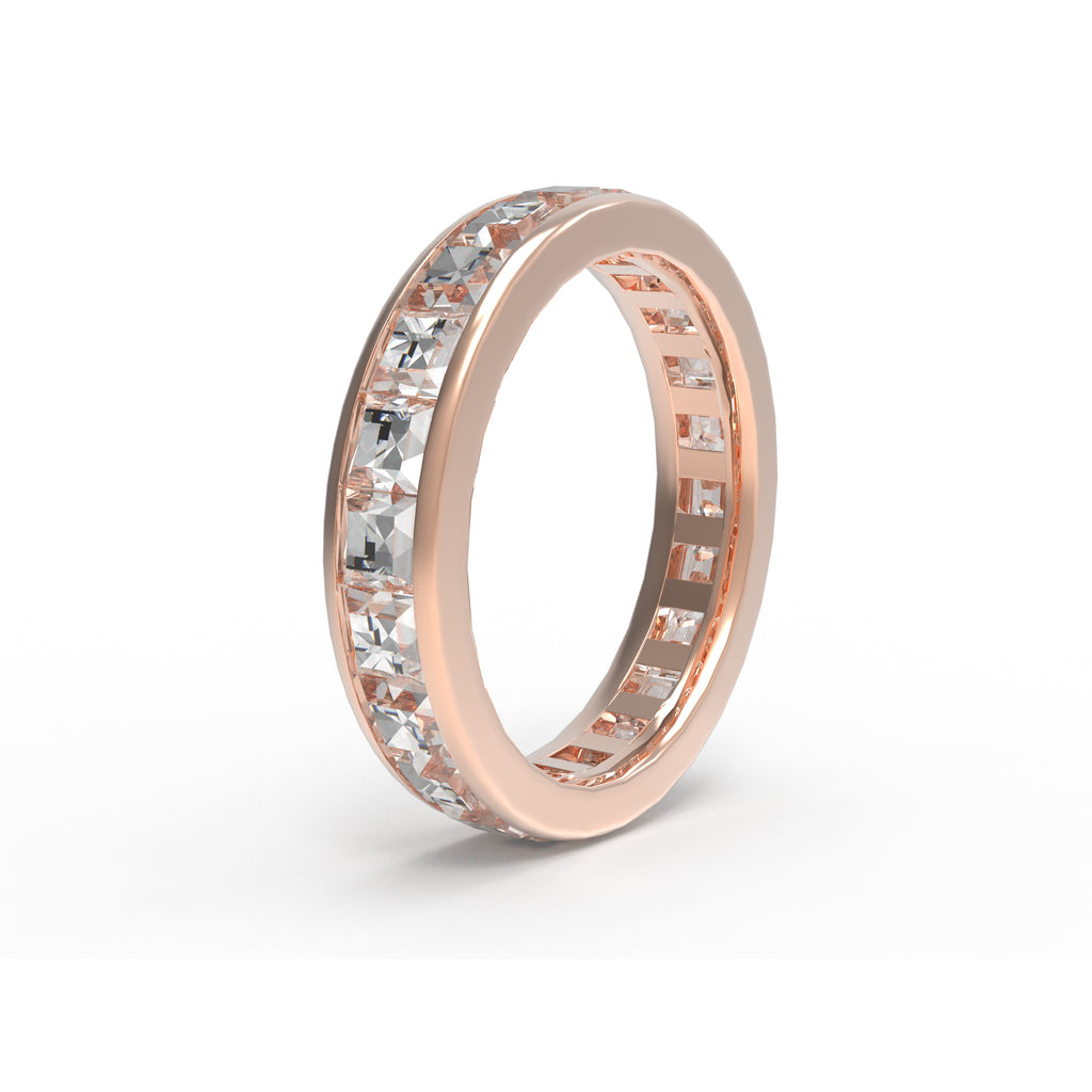 Eternal Geometry 3 CTW Princess-Cut Lab-Grown Diamond Eternity Ring