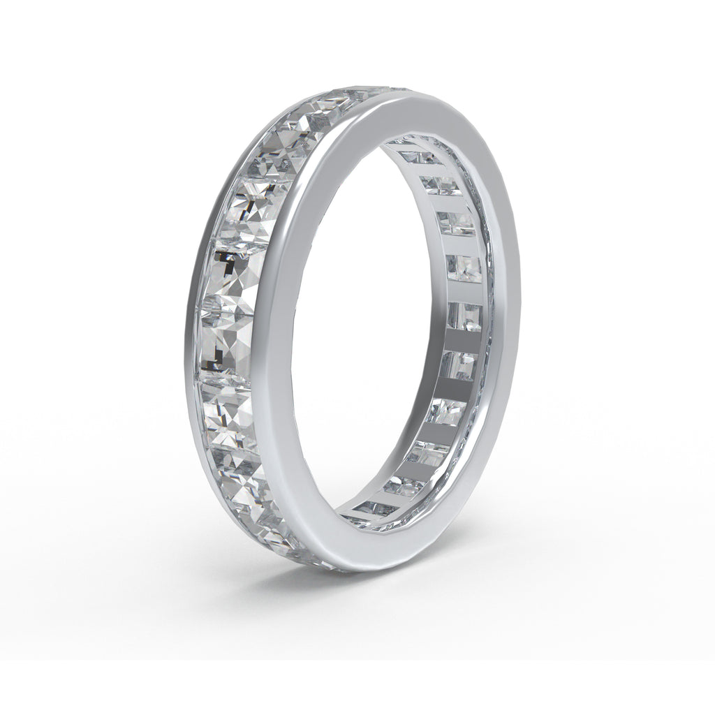 Prism of Eternity 2 CTW Princess-Cut Moissanite Eternity Ring