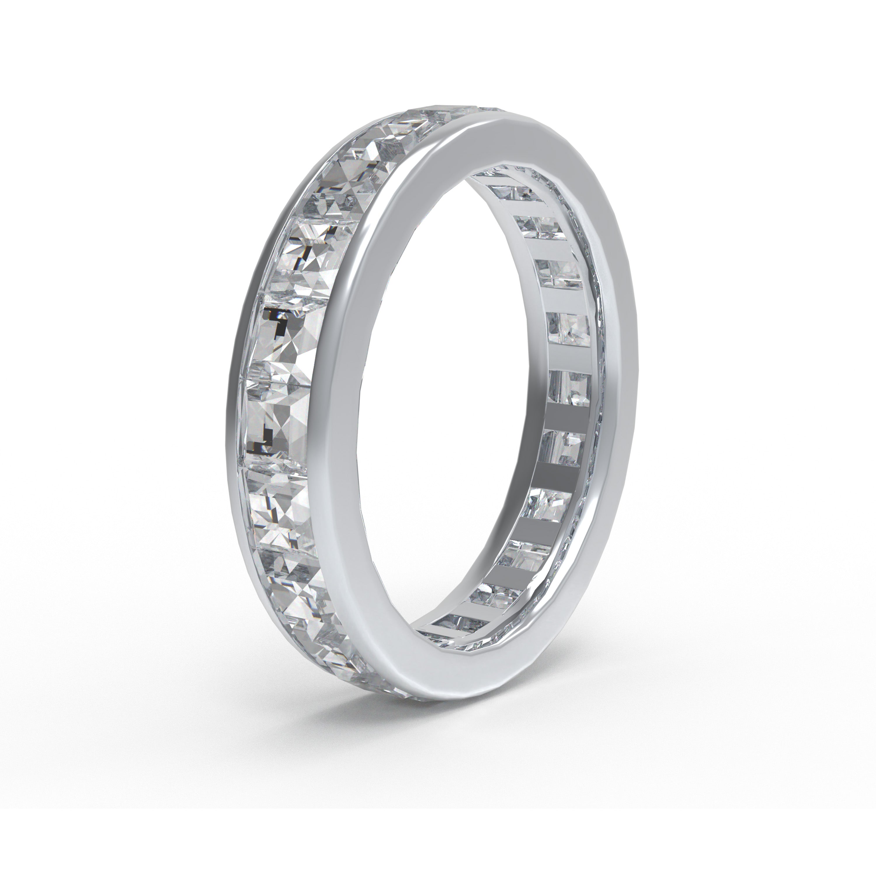 Prism of Eternity 2 CTW Princess-Cut Moissanite Eternity Ring