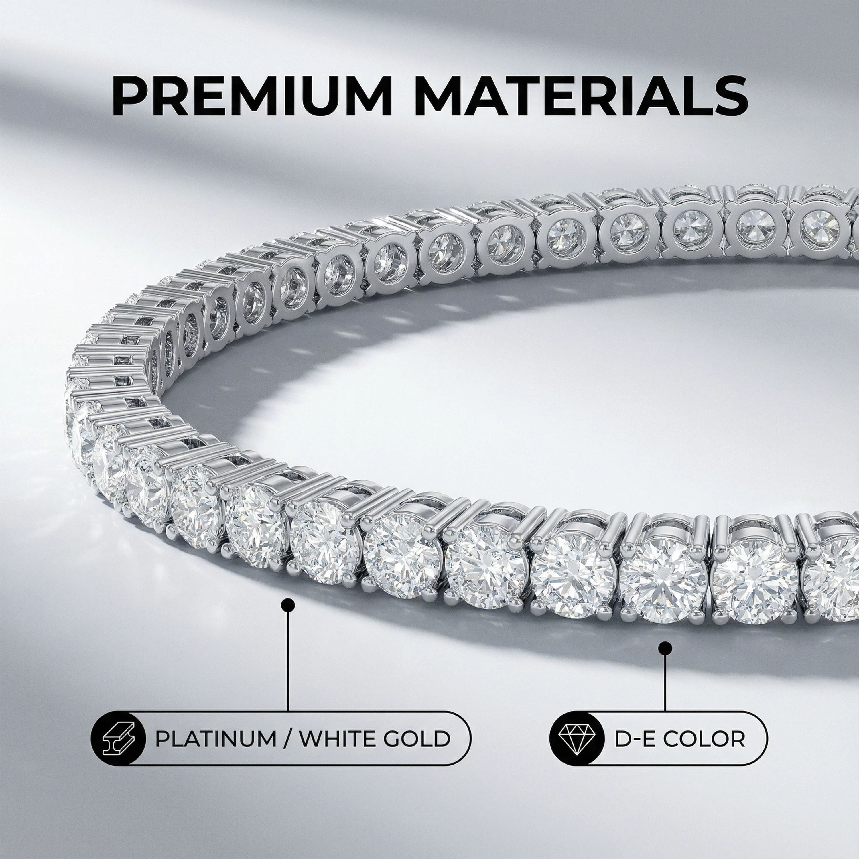 Moonlit River of Eternity 6â€?0CT Lab-Grown Diamond Tennis Bracelet