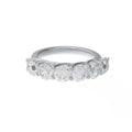 6-Piece 1.8ct Brilliant Cut Moissanite Ring in 925 Sterling Silver, Anniversary & Engagement Gift for Her, Wife, Girlfriend