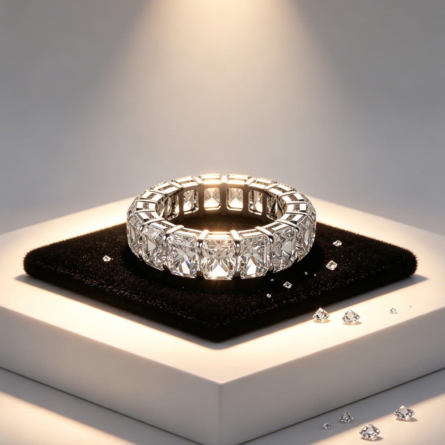 Ophelia Eternity 3.6 Carat (ctw) LAB GROWN Diamond Vintage Engagement 9K /14K /18K Gold Ring Wedding Ring for Women, Eternal Covenant Full Diamond Round Ring, Luxury Ring for Women (Clarity VVS1-VVS2)