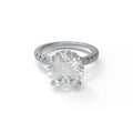 Eternal Crown Platinum Hidden Halo Engagement Ring