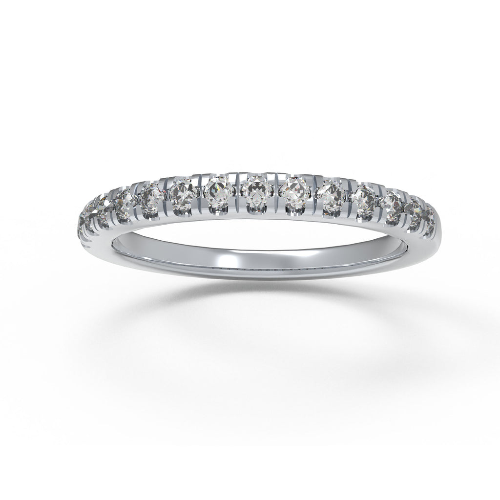 Timeless Brilliance Lab-Grown Diamond Half Eternity Band