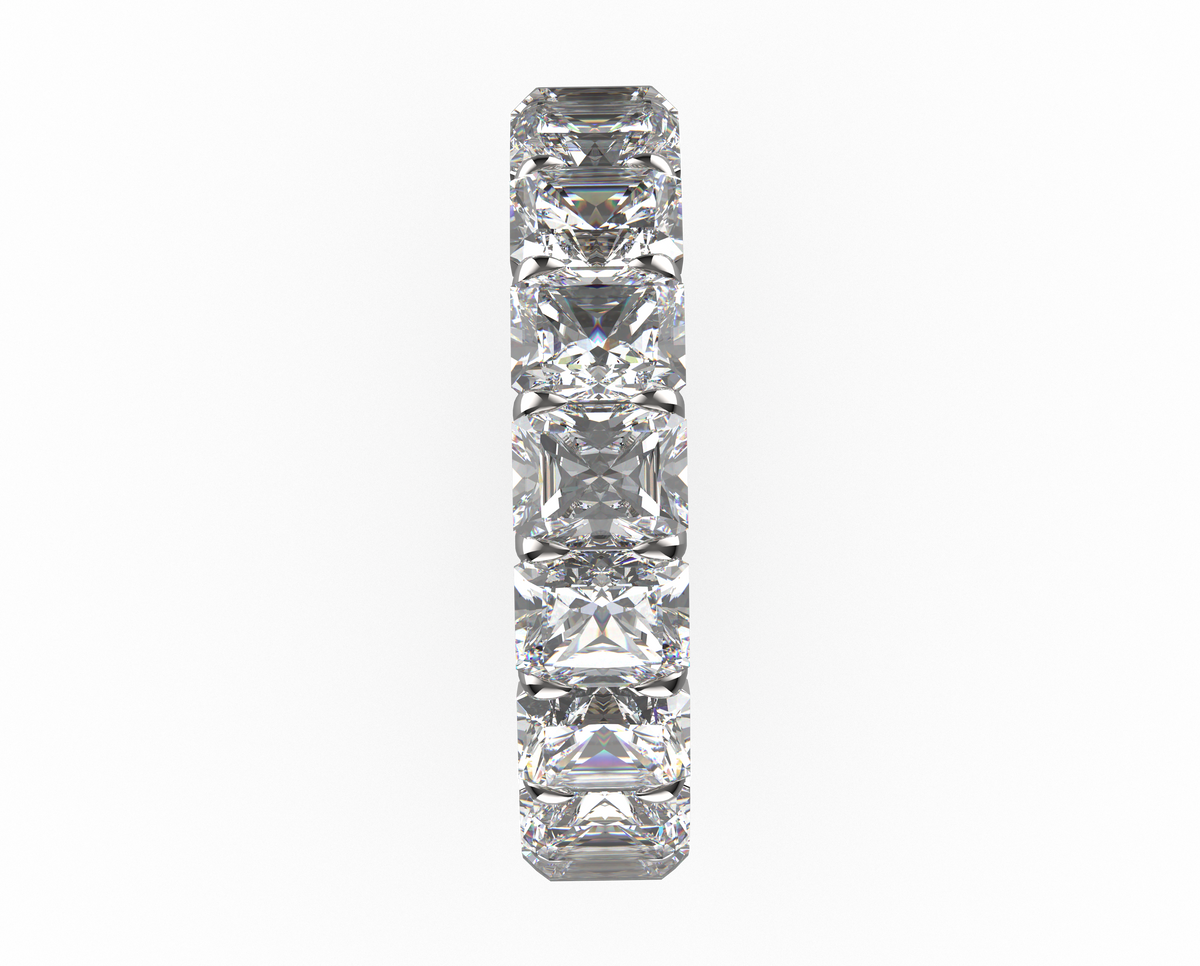 3.6ct Lab-Grown Moissanite Sterling Silver Engagement Ring for Women - Customizable Eternal Covenant Full Diamond Round Ring(Engravable - Custom Text Available)