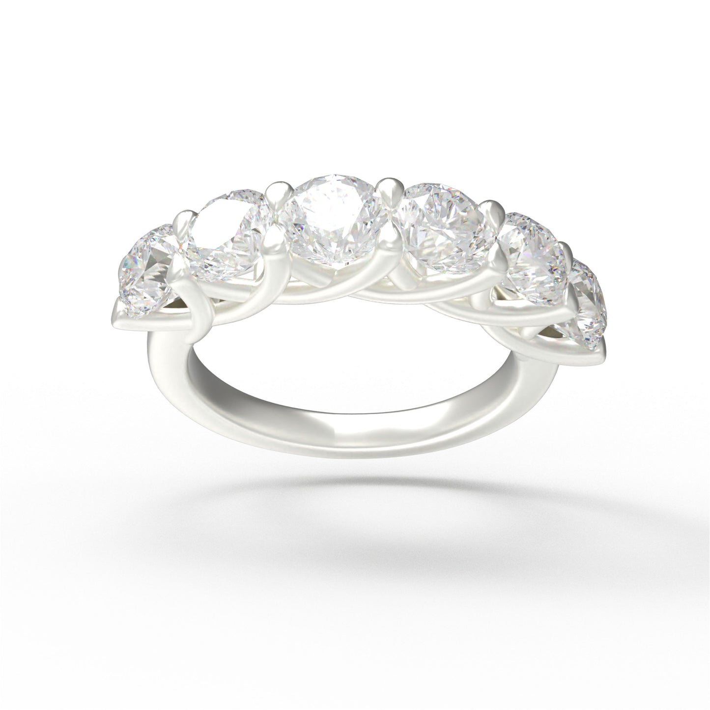 1.8ct Lab Grown Diamond Ring (6-Piece, VVS1-VVS2 D-E Color) in 10K/14K/White Gold or 950 Platinum, Proposal, Wedding & Anniversary Ring for Women