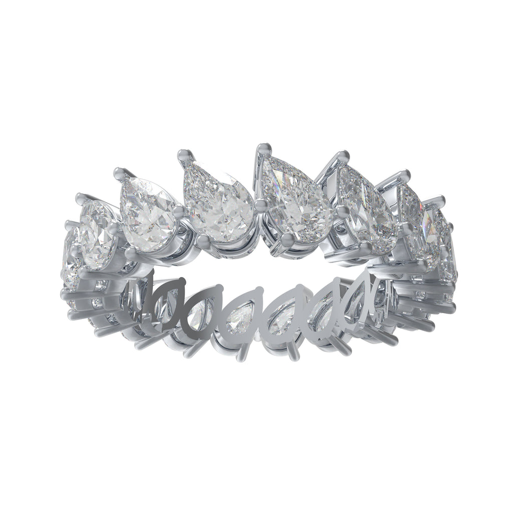 3 CTW Pear-Shaped Lab-Grown Diamond Full Eternity Ring