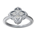 Serene Bleoom Clover Moissanite Ring