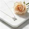Marquise Bloom Moissanite Clover Necklace
