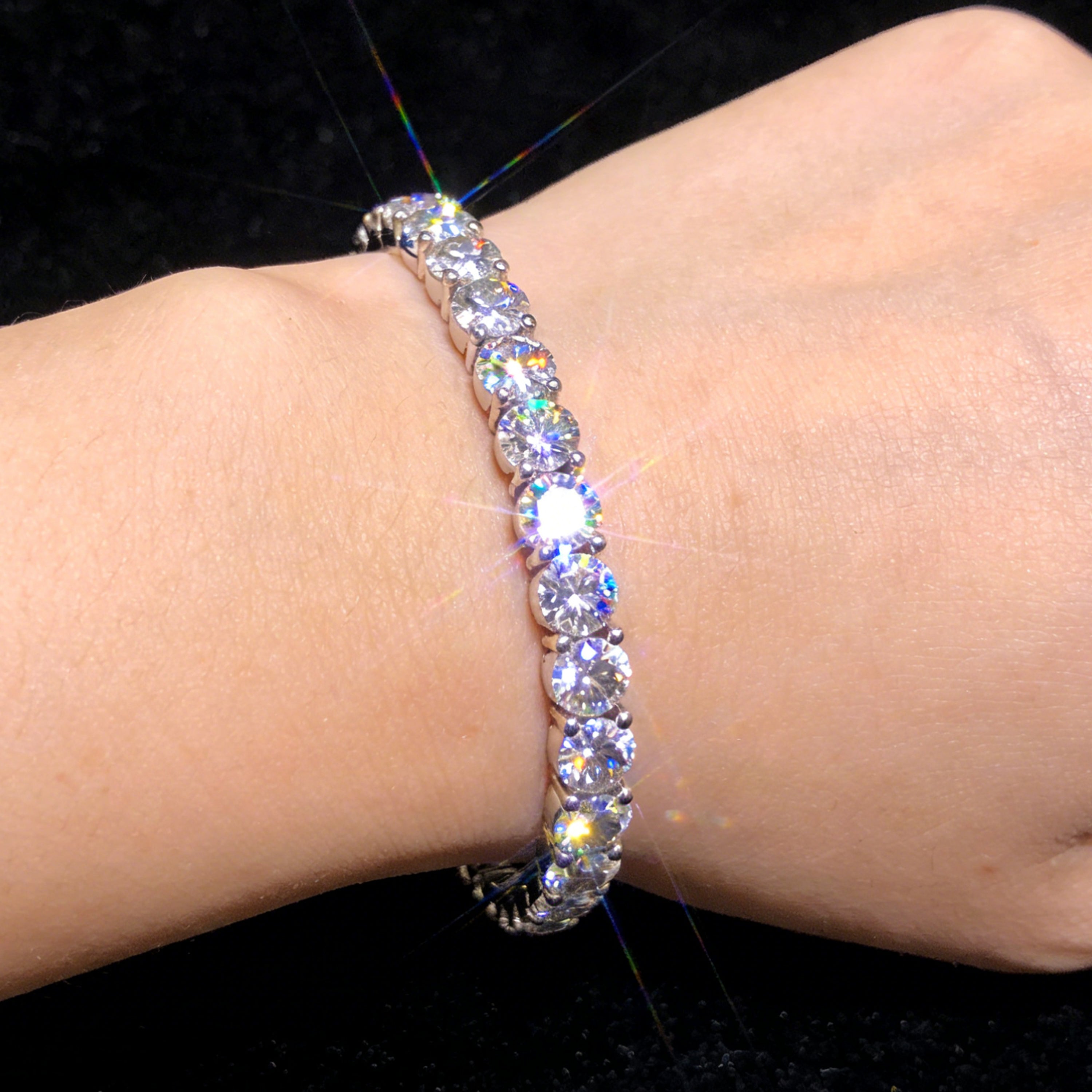 6CT Moissanite Tennis Bracelet 925 Sterling Silver