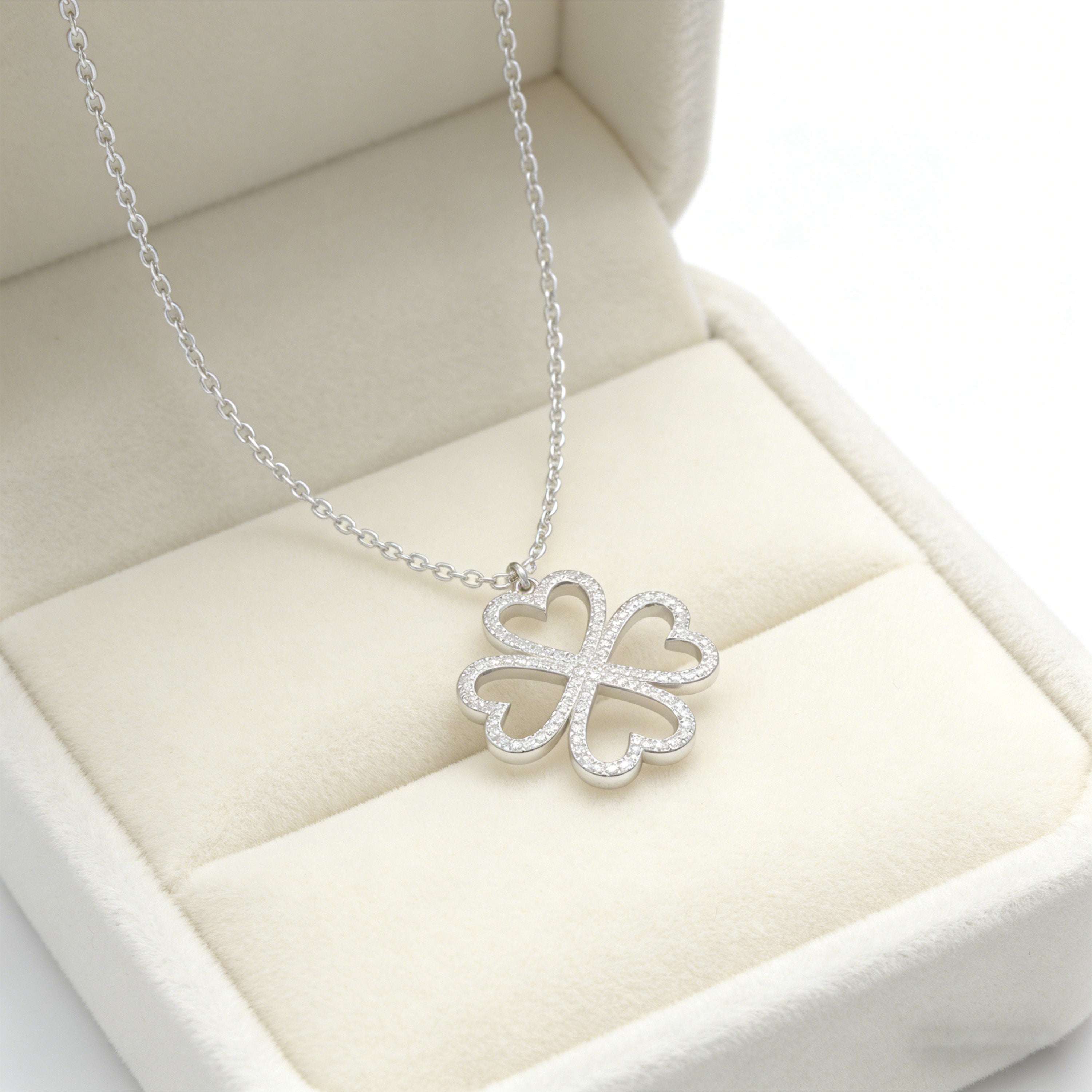 925 Sterling Silver Heart Pendant Necklace, 0.5CT Lab Grown Moissanite Dainty Jewelry Gift for Women, Sister, Lover, Anniversary Holiday