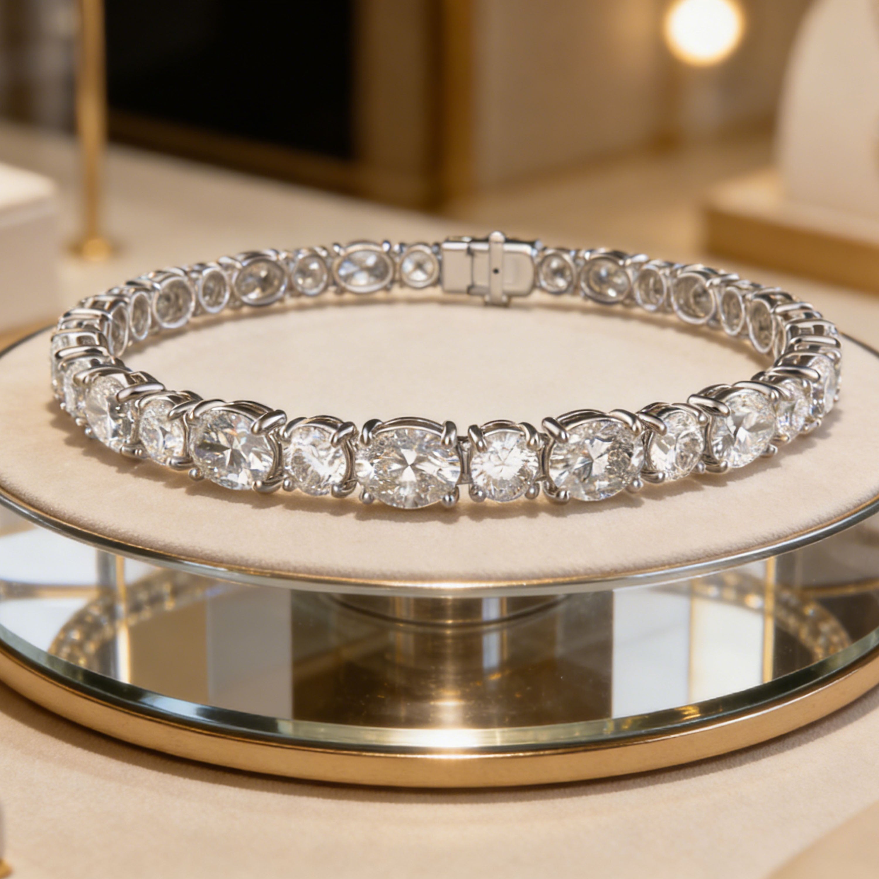 ELVORIQUE 4–10 CTW Lab-Grown Diamond Tennis Bracelet