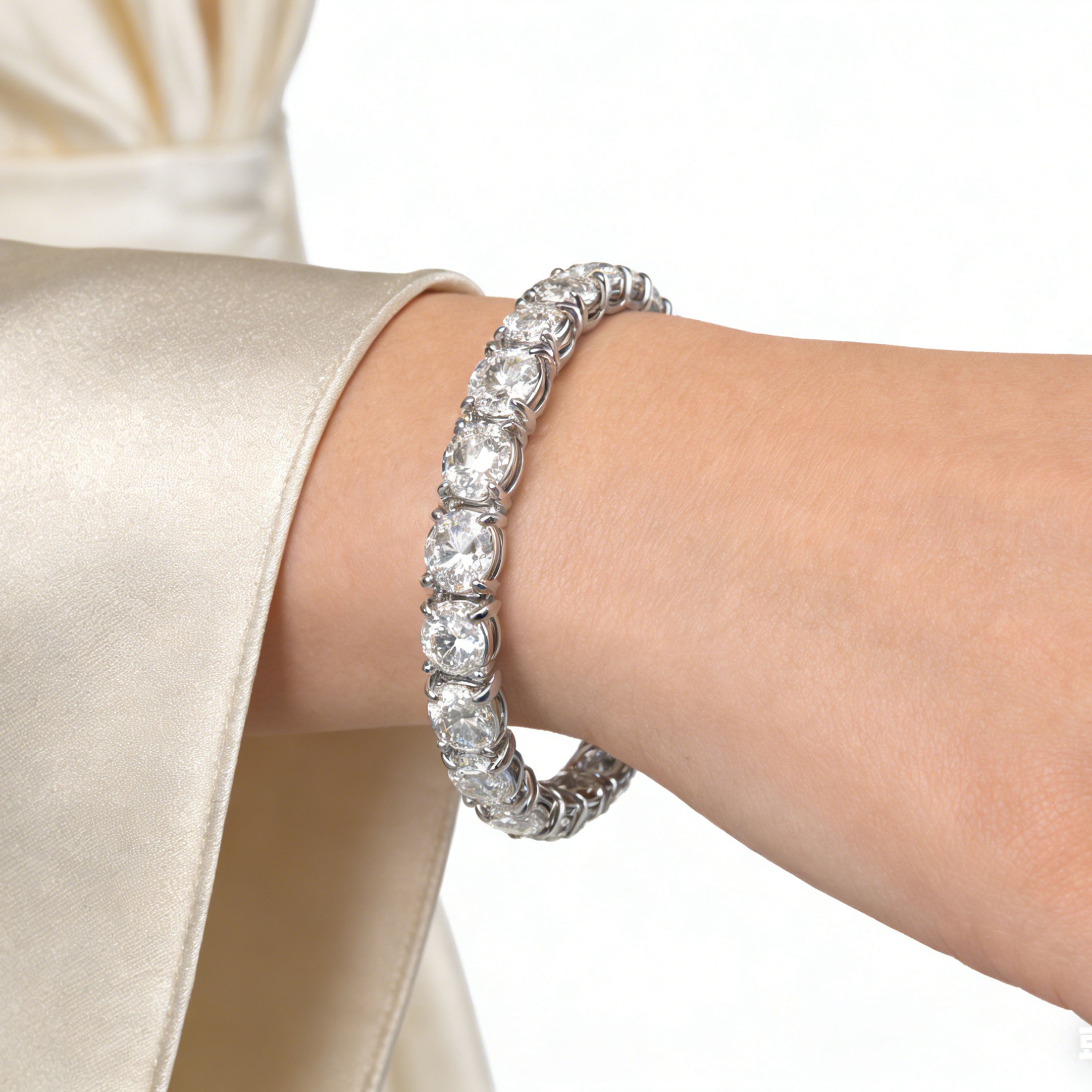 ELVORIQUE 4–10 CTW Lab-Grown Diamond Tennis Bracelet