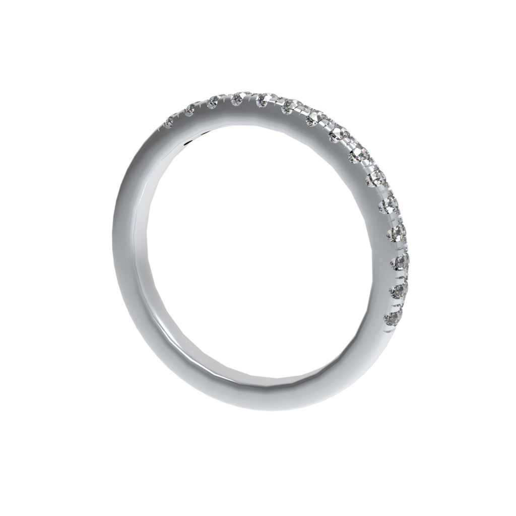 Timeless Brilliance Lab-Grown Diamond Half Eternity Band