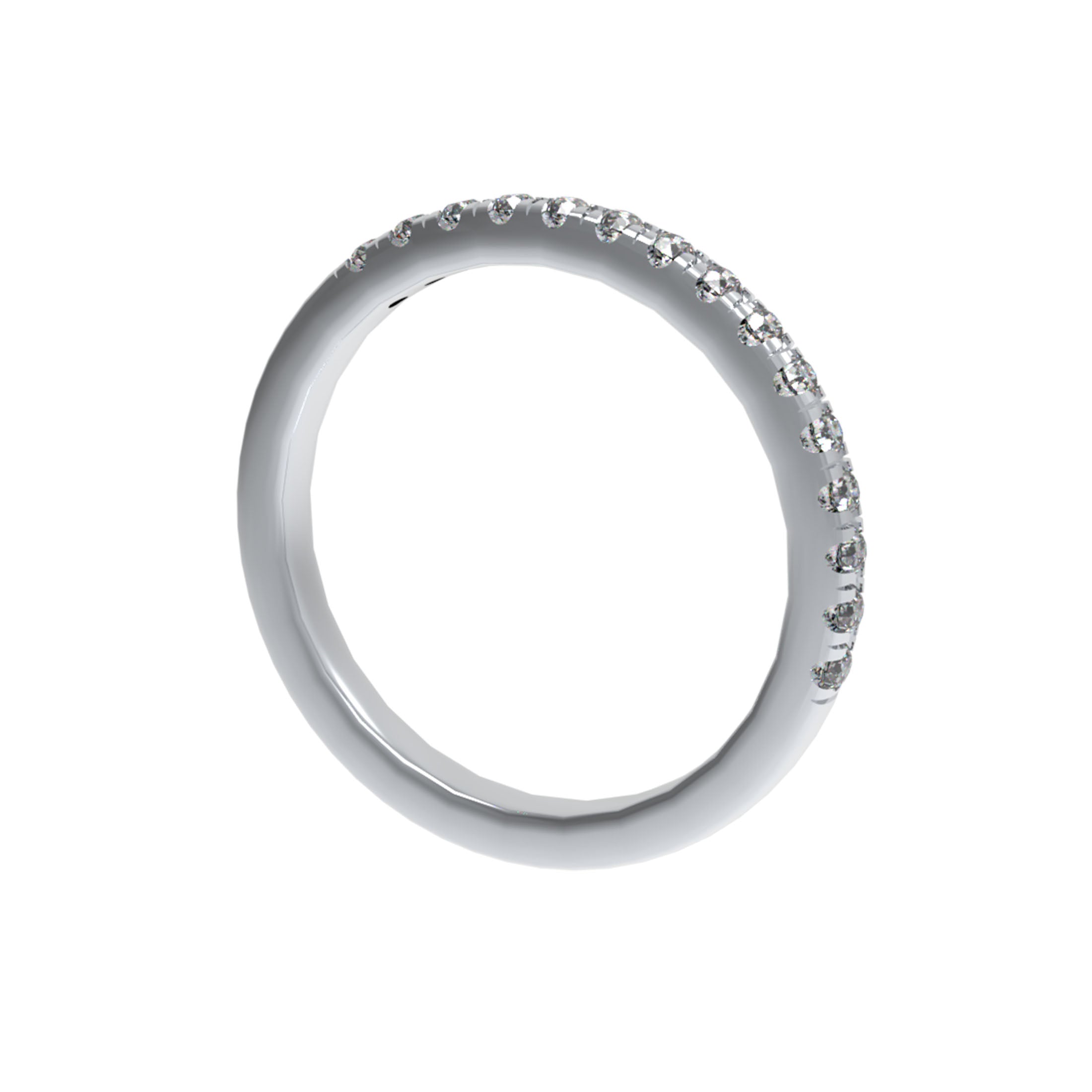 Timeless Brilliance Lab-Grown Diamond Half Eternity Band
