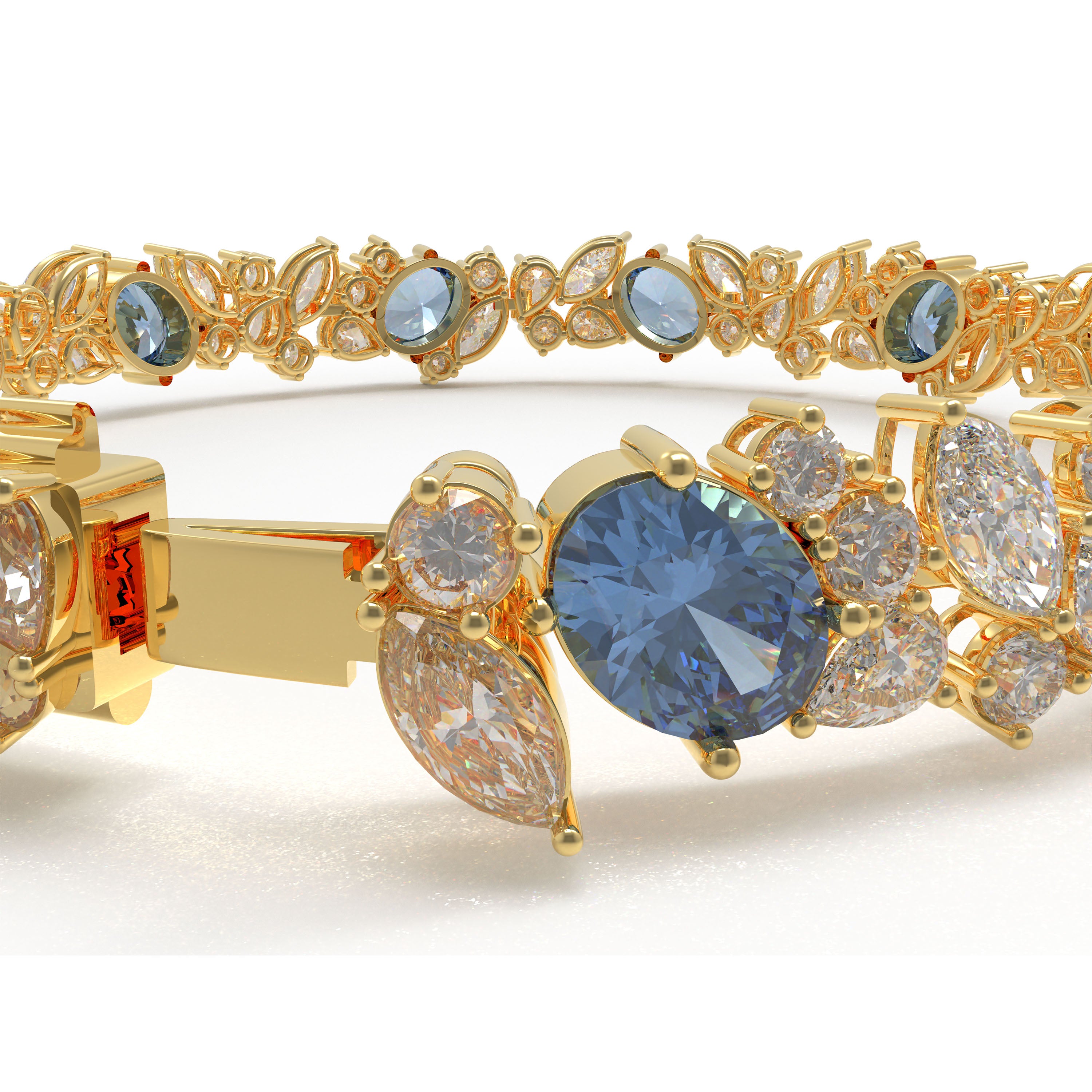 ELVORIQUE Eternelle Lab-Grown Sapphire and Diamond Bracelet