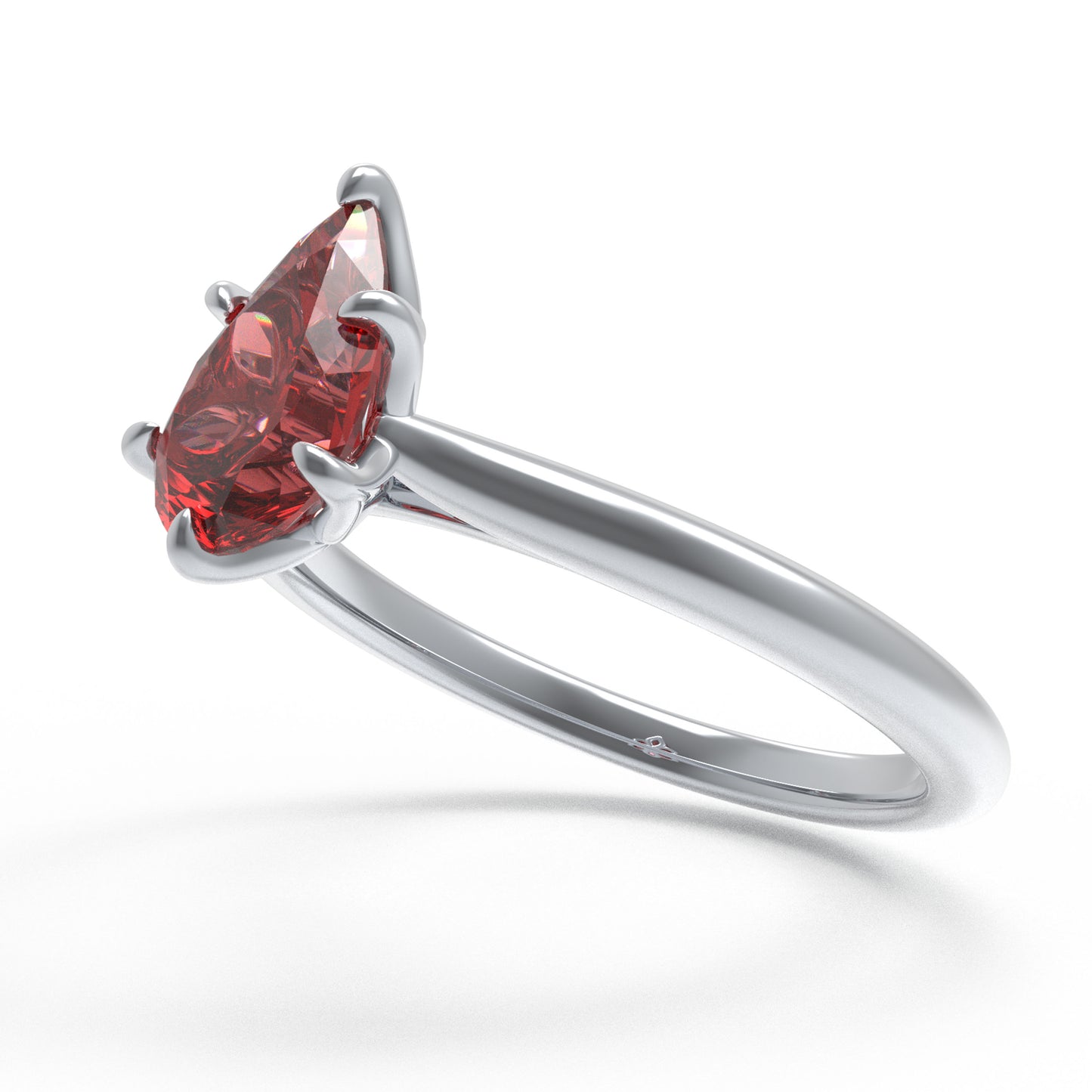 2ct Lab-grown ruby Gemstone Ring 10K/14K White Gold & 950 Platinum | Anniversary Engagement Wedding Gift