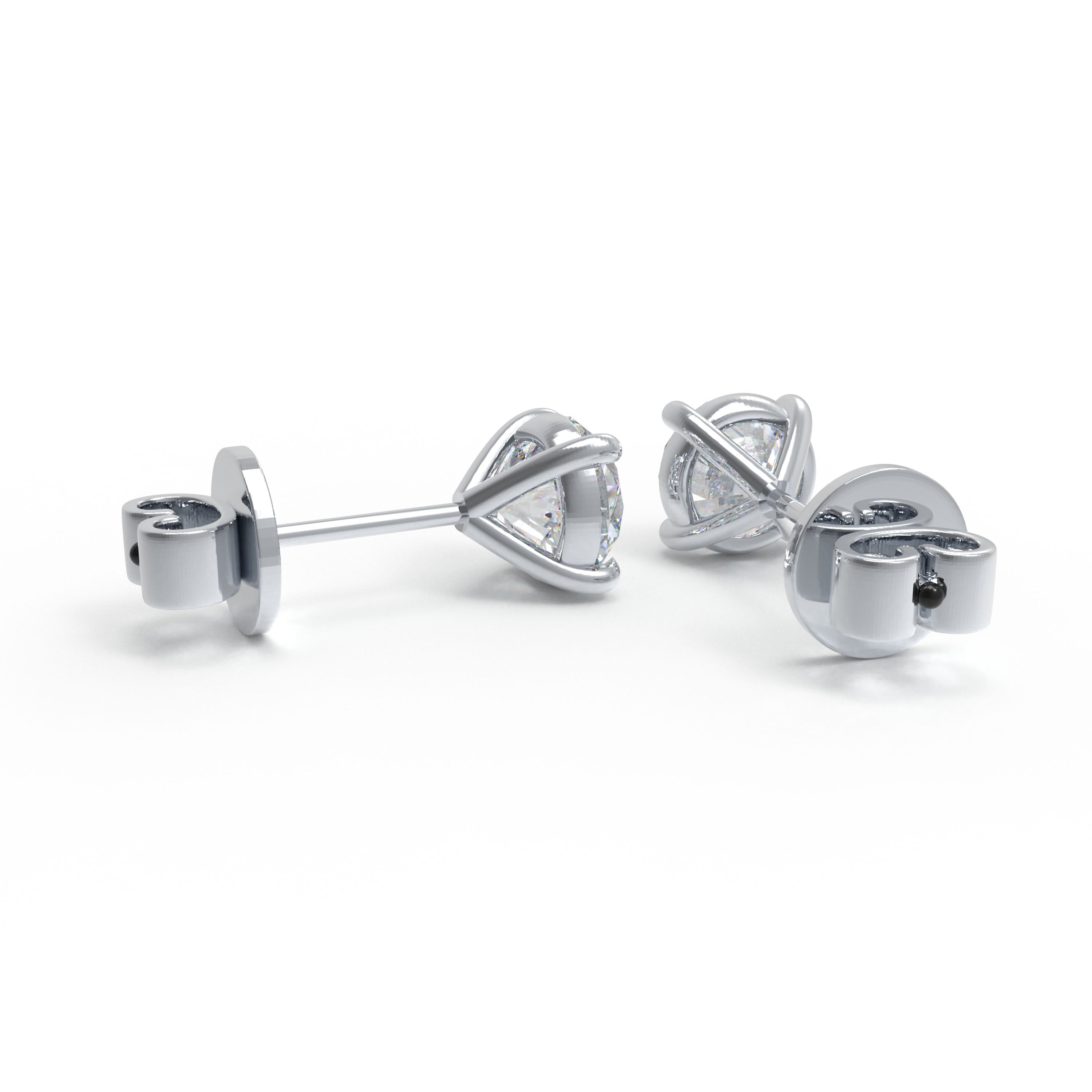 925 Sterling Silver Moissanite Earrings 0.5ct/1ct Handmade Gift for Her Birthday Christmas Anniversary