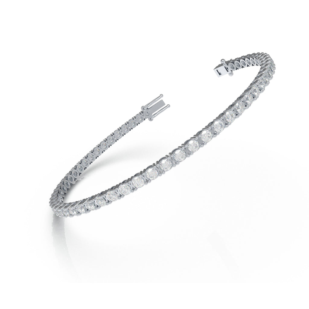 Moonlit River of Eternity 6â€?0CT Lab-Grown Diamond Tennis Bracelet