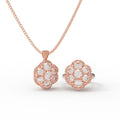 2-in-1 Lab-Grown Diamond Convertible Necklace & Ring in Rose Gold