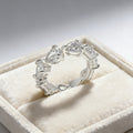 ELVORIQUE Drops of Eternity Pear-Cut Moissanite Eternity Band