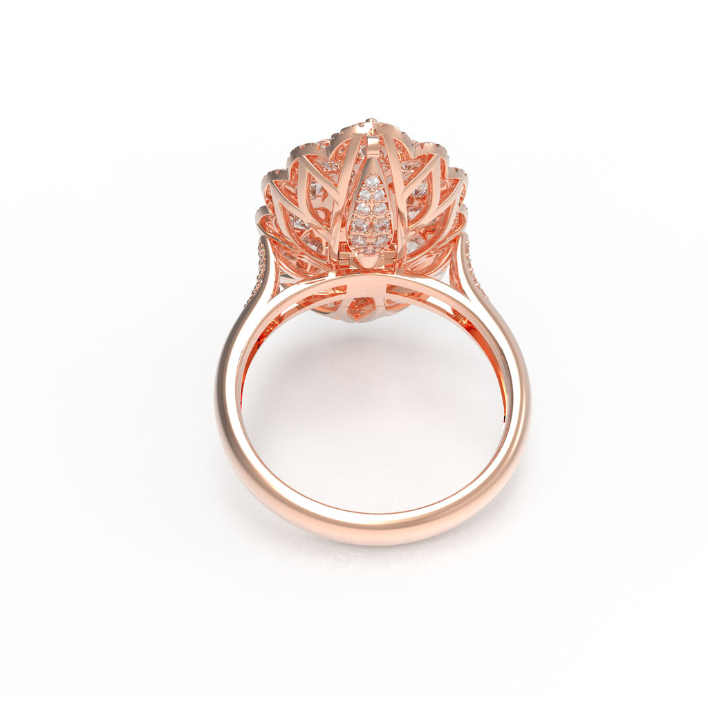 3CT Lab-Grown Diamond 2-in-1 Ring & Pendant Necklace in 10K/14K Rose Gold